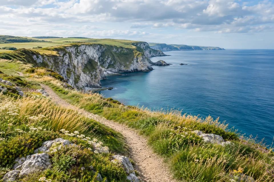 Coastal footpath